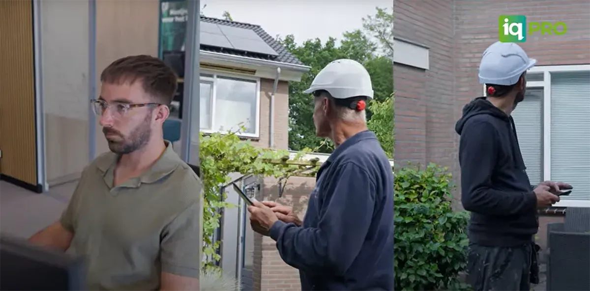 IQ PRO App in gebruik, van werkvoorbereider tot montage